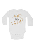 Long Sleeve baby vest - "Gift from God"