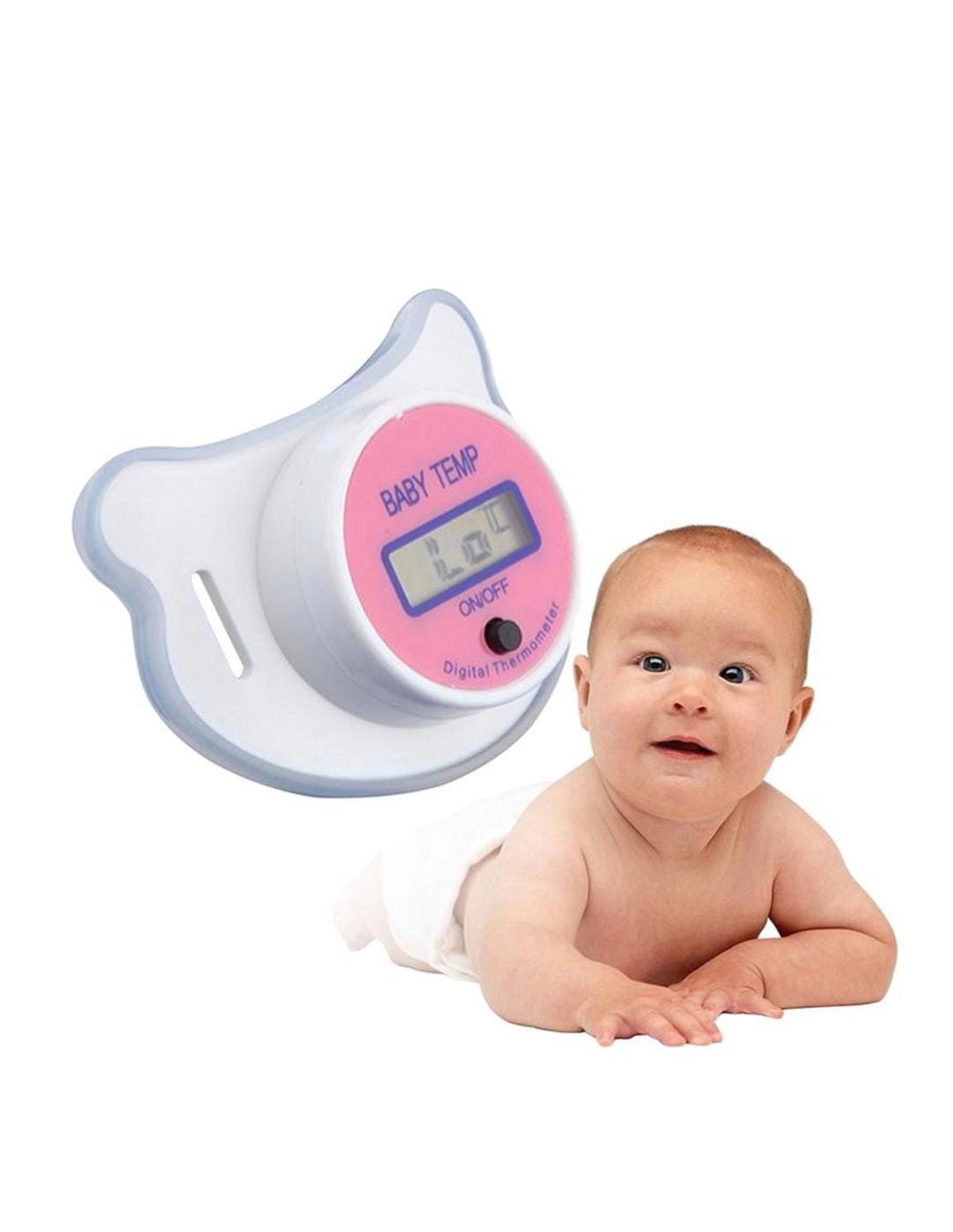2 in 1 Electronic Silicone Baby Pacifier With Thermometer