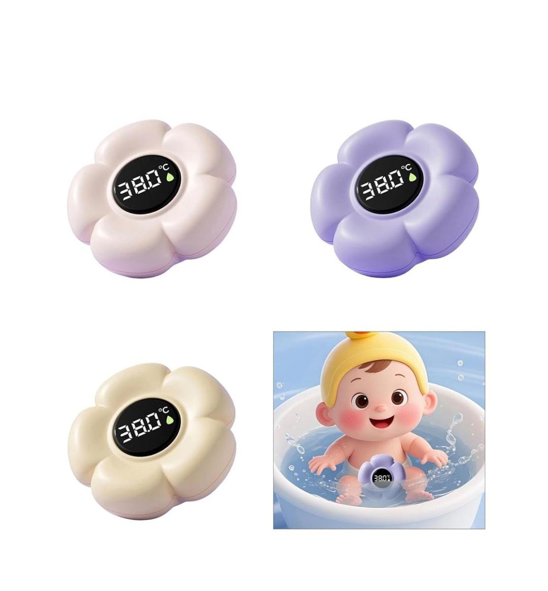 Bath Thermometer With LED Display