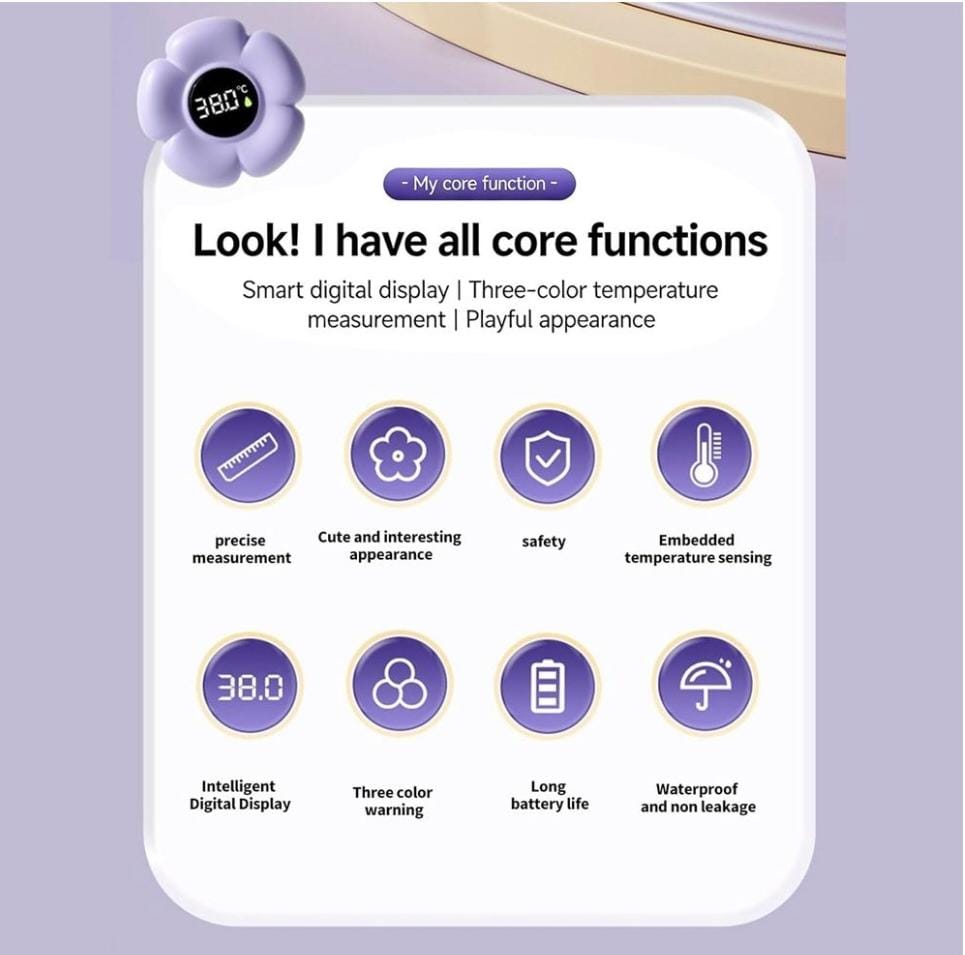Bath Thermometer With LED Display