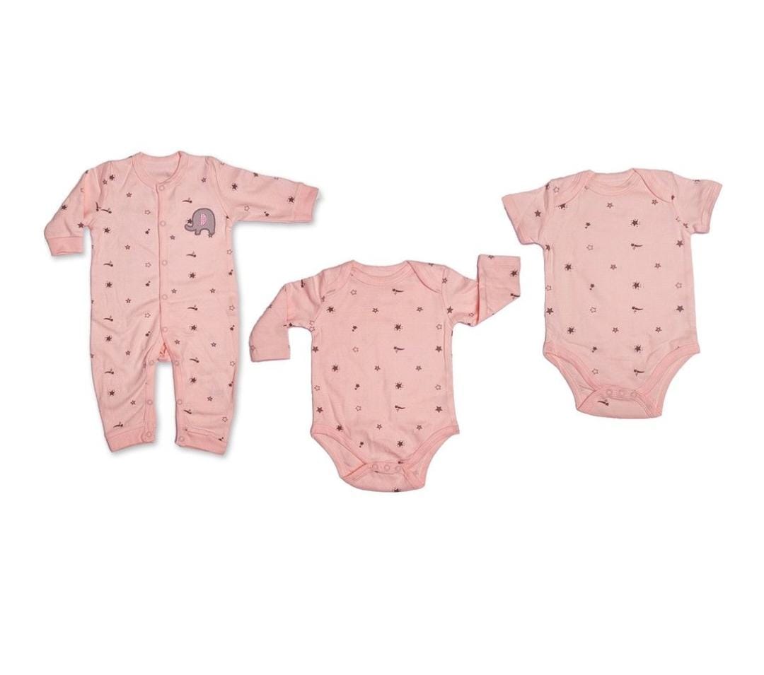 10 Piece Newborn Baby Clothing and Comforter Blankie Baby Shower SET PINK