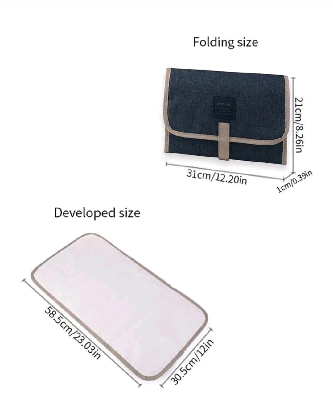 1pc Portable Waterproof Diaper Changing Pad